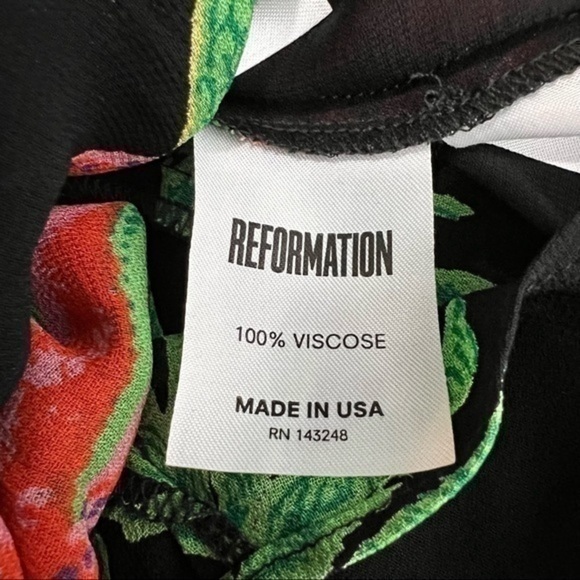 Reformation Womens Button Front Hydrangea Midi Dress size XS - Picture 11 of 16